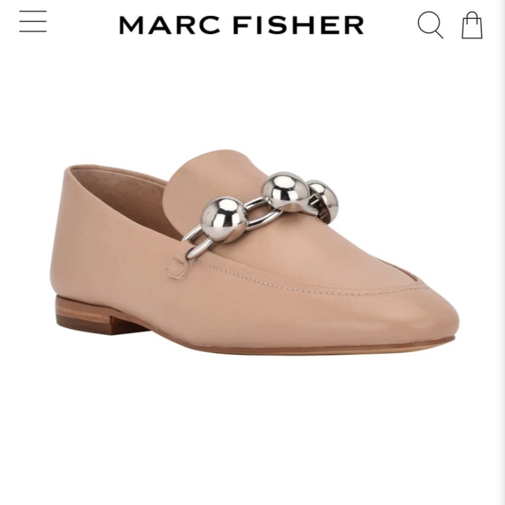 NEW Marc Fisher Elenda Loafer in color “light natural leather” - size 8